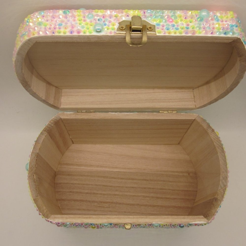 Multi Color Bling Unicorn Theme Trinket Box - image 5